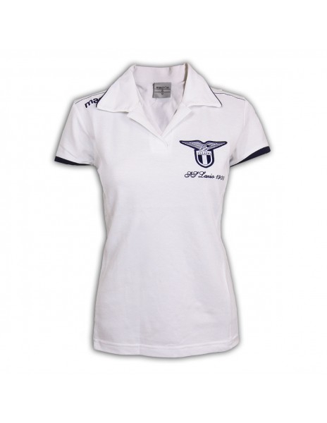 SS LAZIO POLO BIANCA DONNA