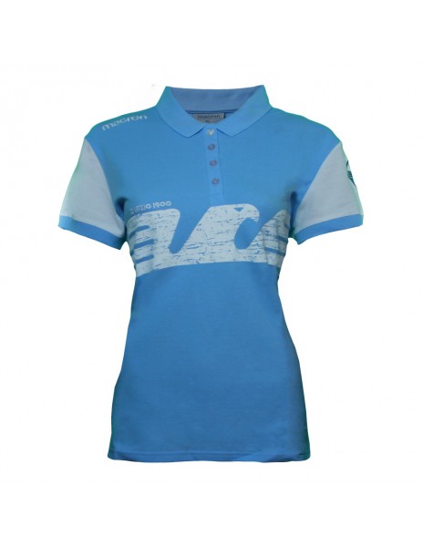 SS LAZIO POLO CELESTE DONNA LINEA FAN