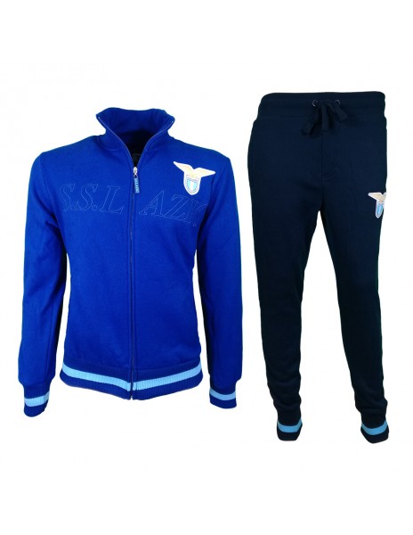 SS LAZIO TUTA FELPATA FULL ZIP ROYAL