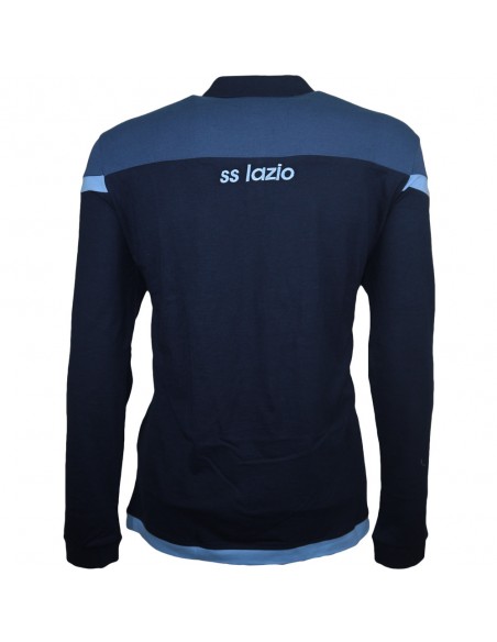 SS LAZIO POLO MANICHE LUNGHE BLU 2016/2017