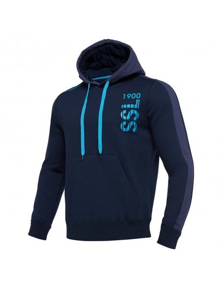 SS LAZIO FELPA CON CAPPUCCIO LINEA FAN NAVY2018/2019