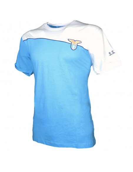 SS LAZIO T-SHIRT SUMMER CELESTE/BIANCA