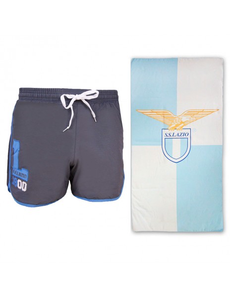 SS LAZIO BOXER MARE GRIGIO BAMBINO