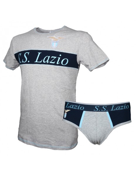 SS LAZIO COMPLETO INTIMO GRIGIO BAMBINO