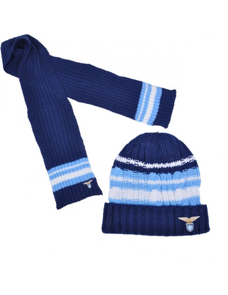 SS LAZIO SET LANA SCIARPA E CAPPELLO BAMBINO