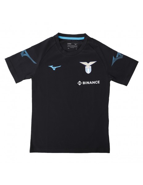 t shirt nera bambino ss Lazio 2022 2023 Mizuno