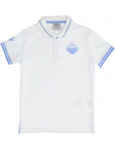 polo bambino bianca celeste...