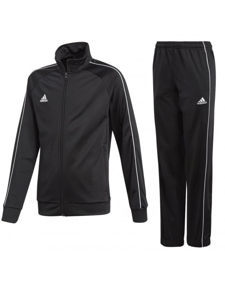 TUTA SPORT NERA BAMBINO ADIDAS 