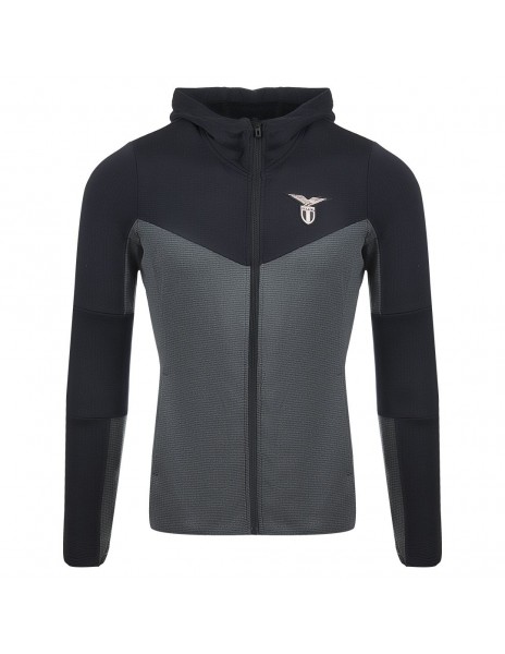Felpa da donna full zip con cappuccio nera fca SS Lazio