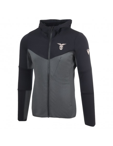 Felpa nera sales zip donna