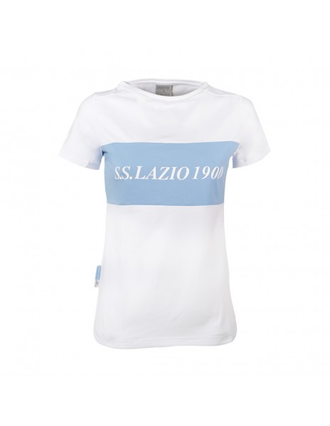 t-shirt bambina ss lazio bianca...