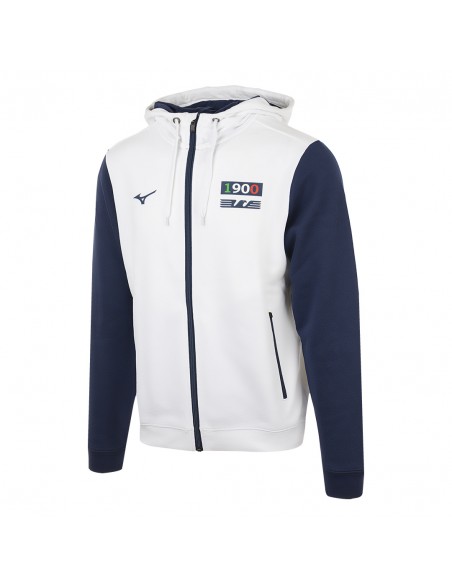 Felpa mizuno nera con outlet strisce bianche