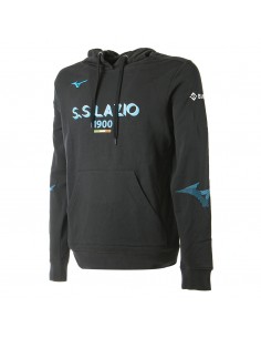 felpa nera con cappuccio ss...