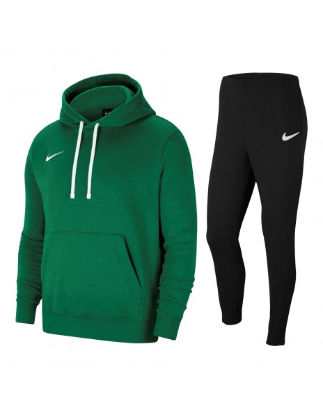 tuta nike verde felpata con cappuccio