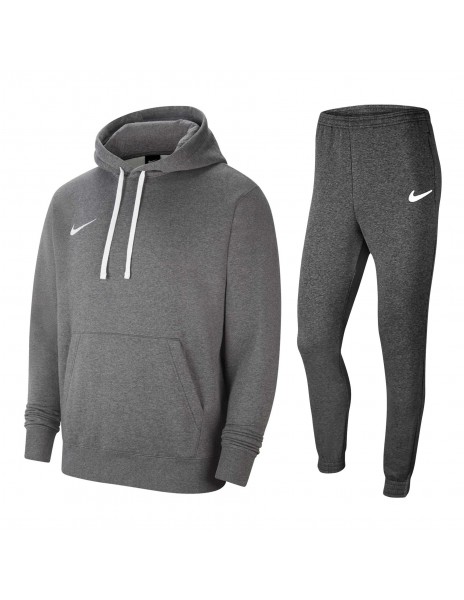 tuta nike grigia felpata con cappuccio