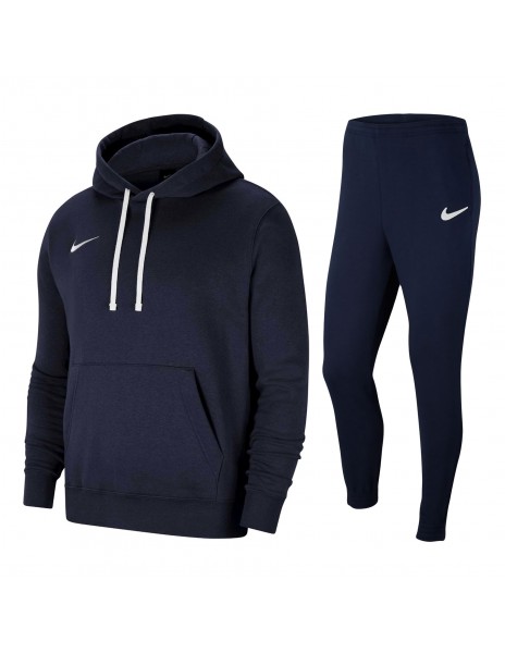 tuta nike blu felpata con cappuccio