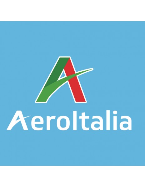 Sponsor Aeroitalia su braccio sinistro