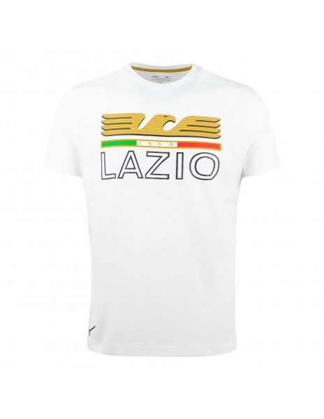 T-shirt Lazio cotone bianca Mizuno...