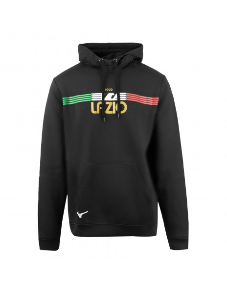 Felpa cappuccio nera SS Lazio Mizuno...