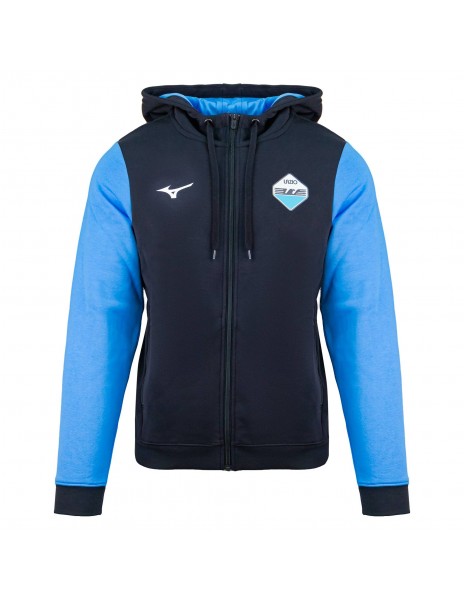 Felpa cappuccio nera SS Lazio Mizuno...