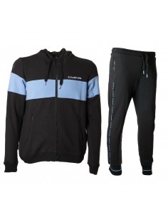 tuta full zip bambino nera...