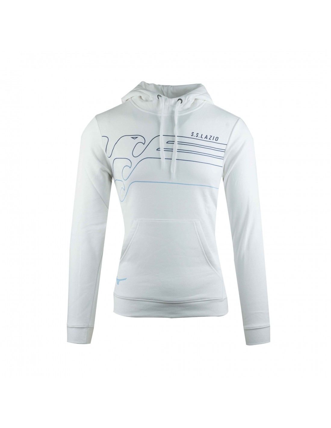 Felpa Ss Lazio bianca Mizuno 2024 2025